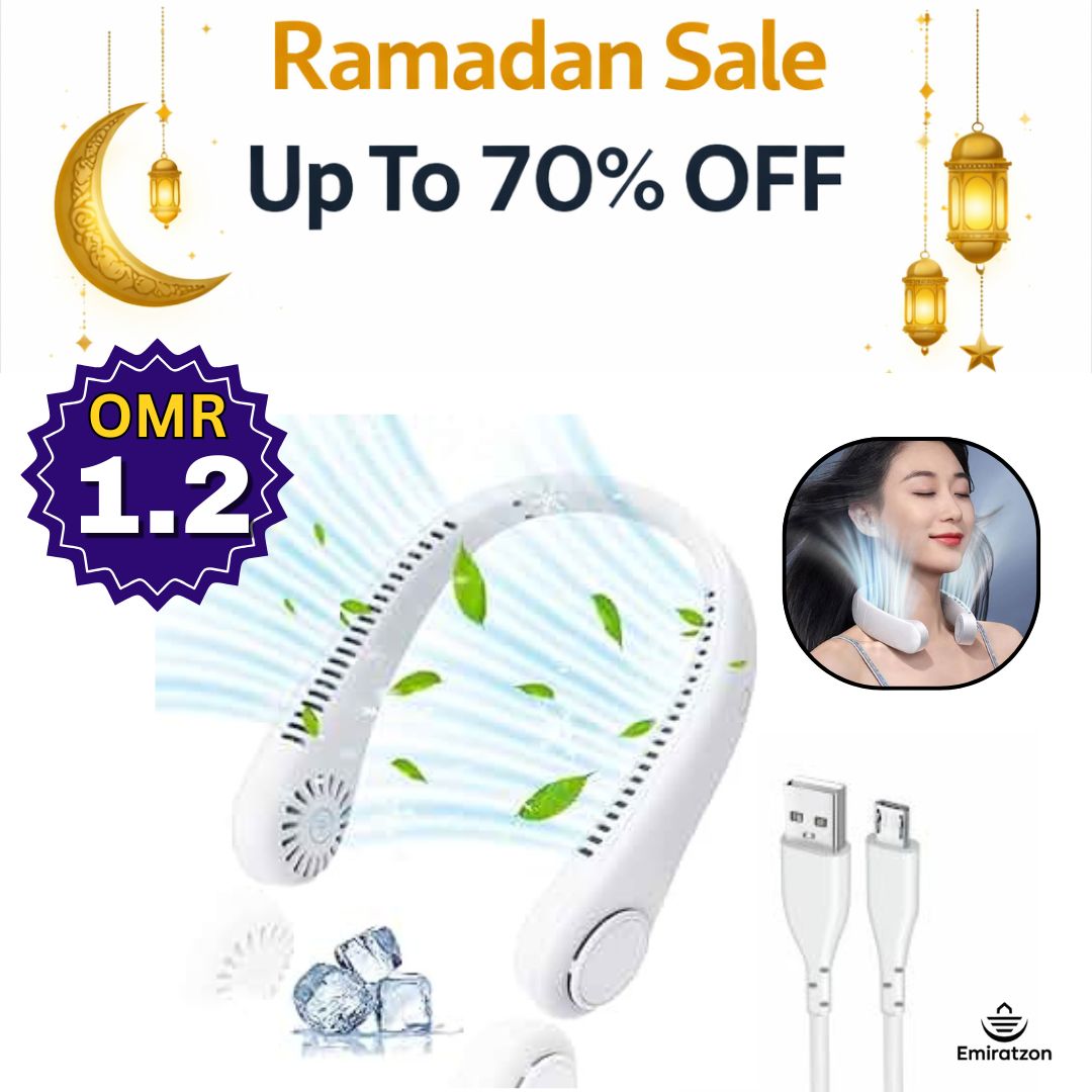Rechargeable Neck Hanging Fan