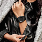 Black Aura Men's Watch with Arabic Numerals