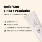 Beauty of Joseon Relief Sun: Rice + Probiotics