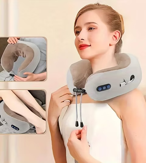 Portable U Shaped Neck Massage Pillow