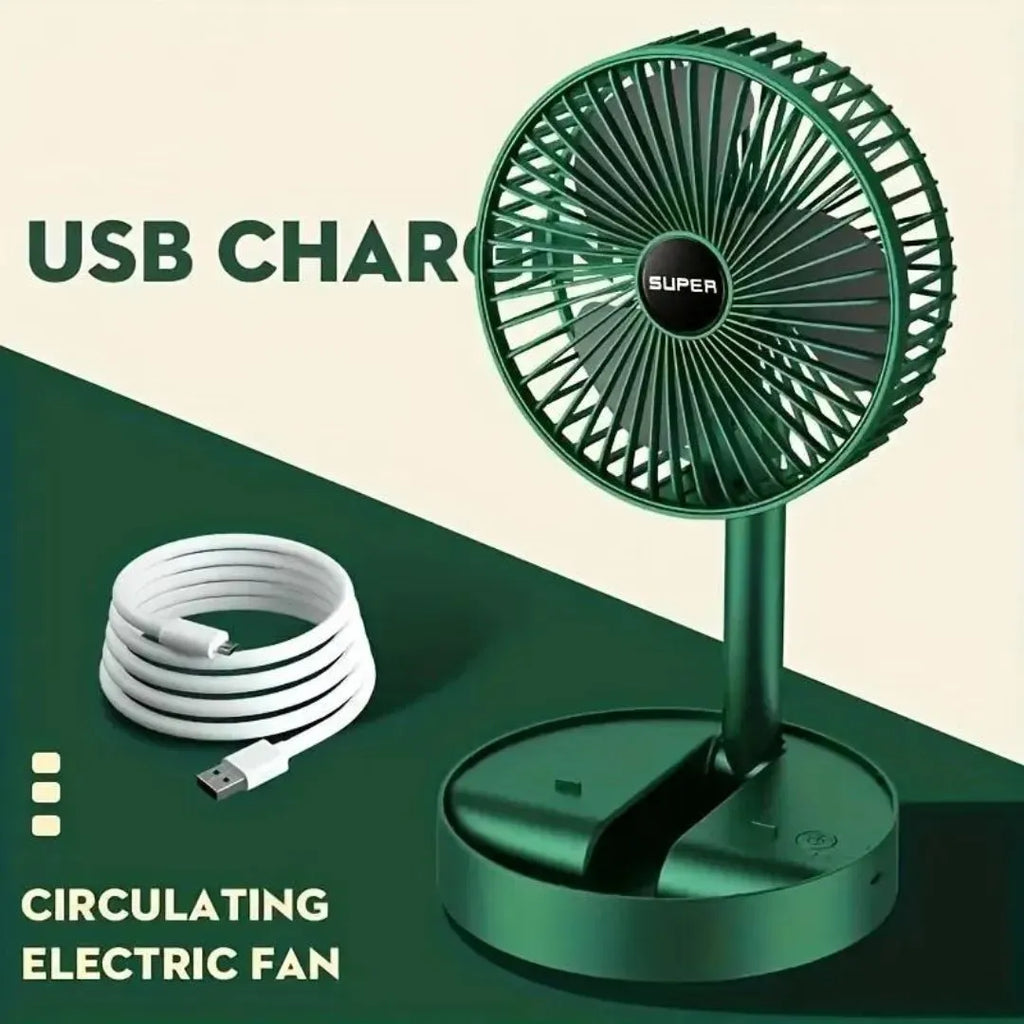Rechargeable Telescopic Folding Fan