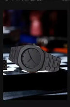 Black Aura Men's Watch with Arabic Numerals