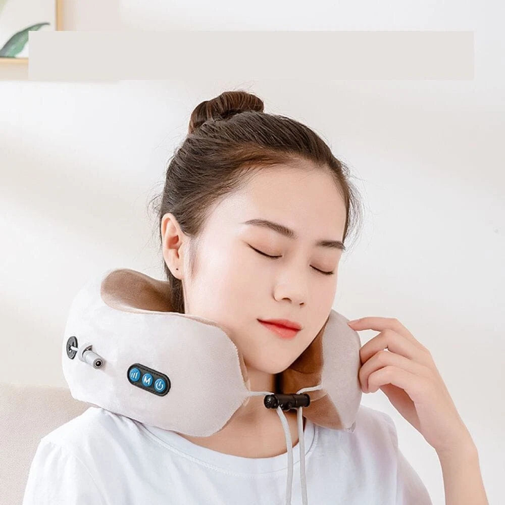 Portable U Shaped Neck Massage Pillow