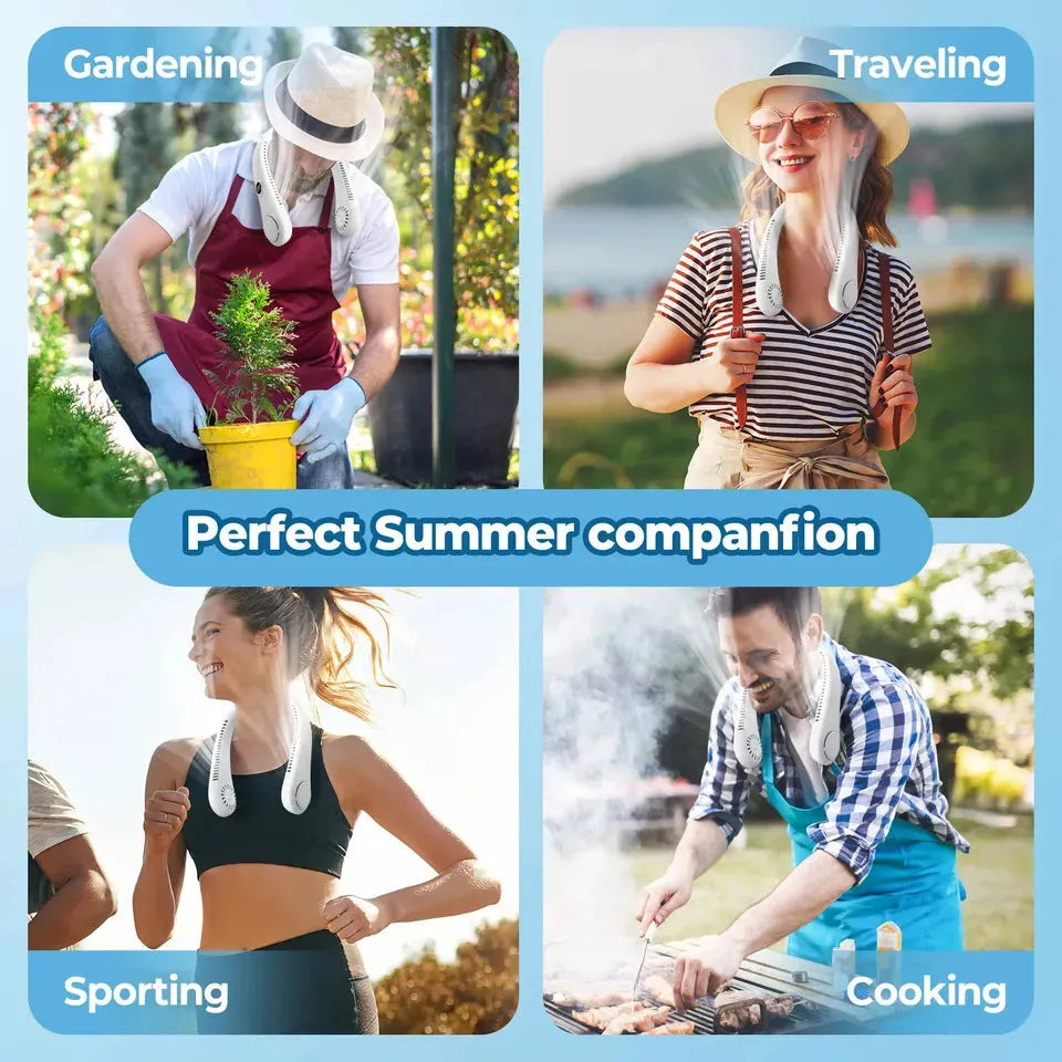 Rechargeable Neck Hanging Fan