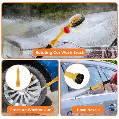 360° Rotating Car Wash Brush Kit
