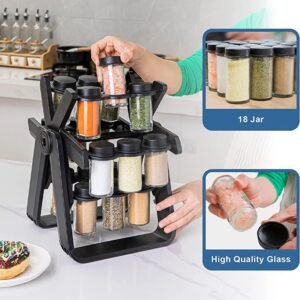 18 Jars Rotating Spice Rack
