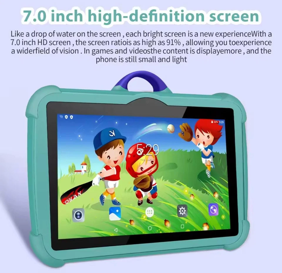 7" Kids Tablet Android 13 | 8GB RAM + 256GB