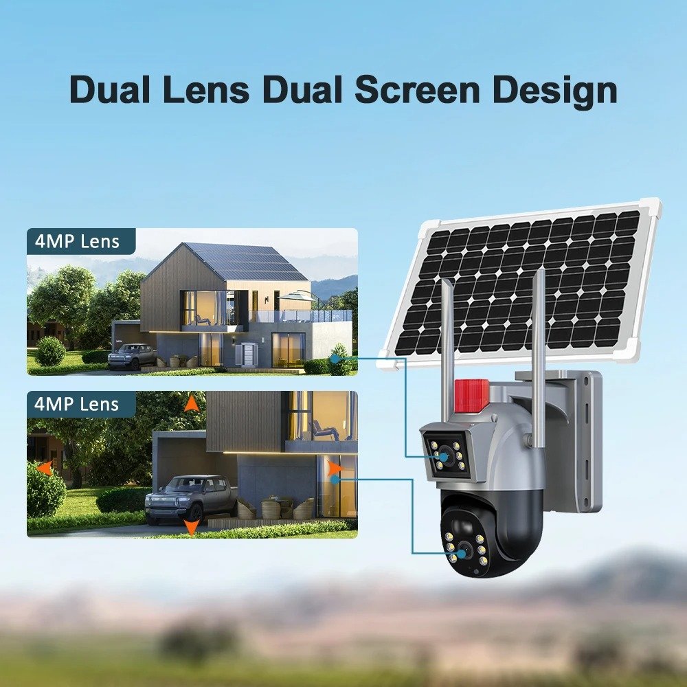 4K 8MP 4G Sim Card Solar Camera