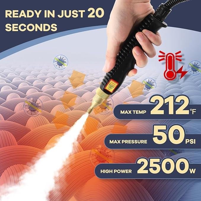Multipurpose High Pressure Steam Cleaner 2500W | Emiratzon